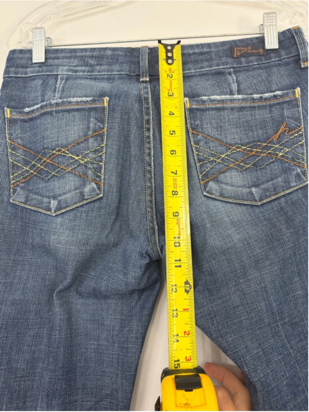 Citizens of Humanity Women’s 29 Kate Low Waist Full Leg Stretch flare jeans dark - Picture 7 of 13